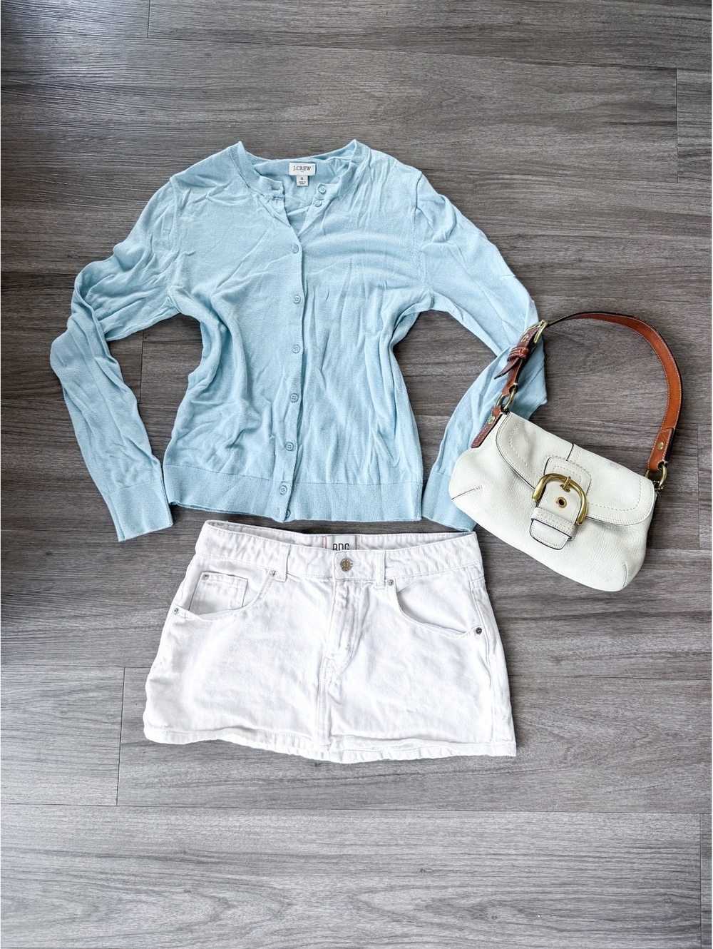 J. Crew Light Blue 100% Cotton Long Sleeve Lightweight Button Down Cardigan